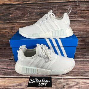 NEW Adidas NMD R1‎ Primeblue Clout White Athletic Shoes